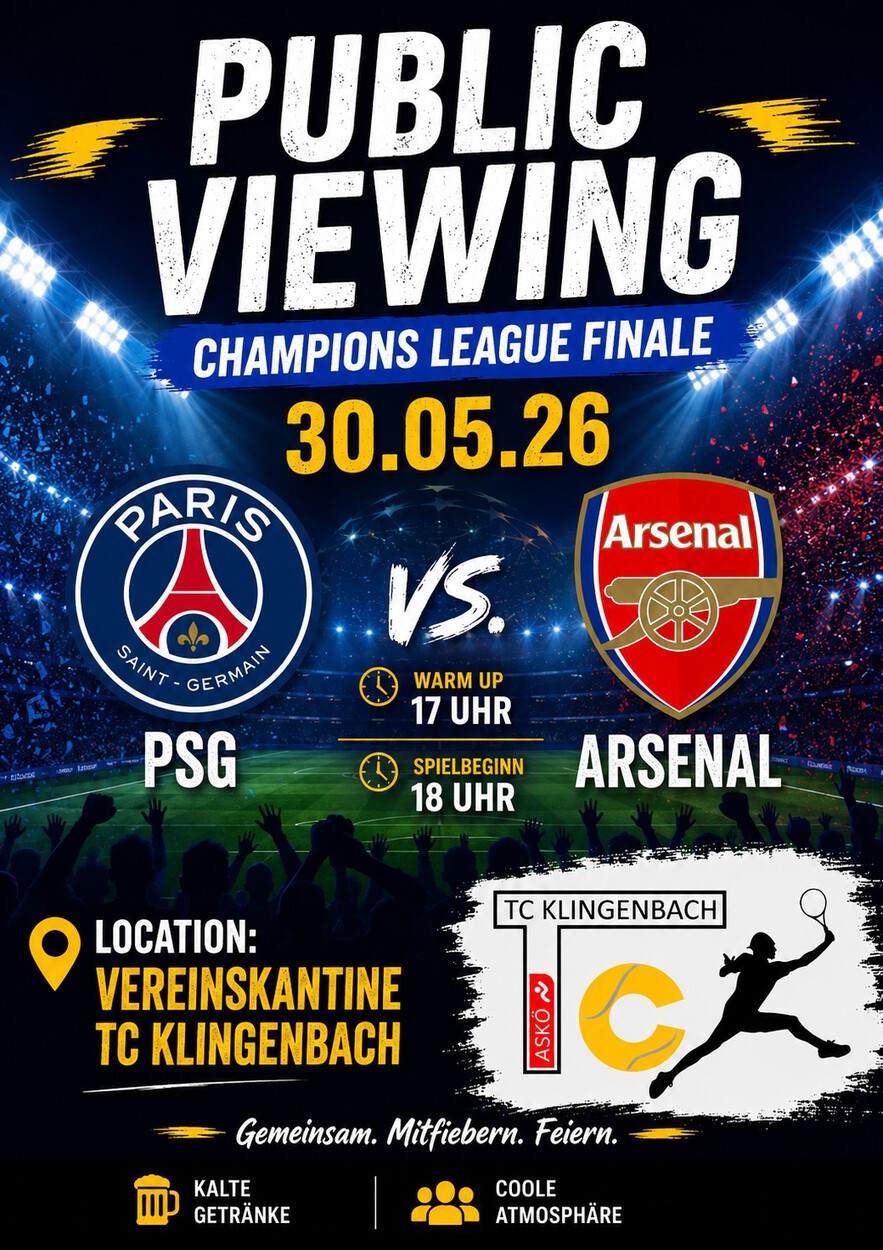 Public Viewing CL-Finale 30.5. 18 Uhr