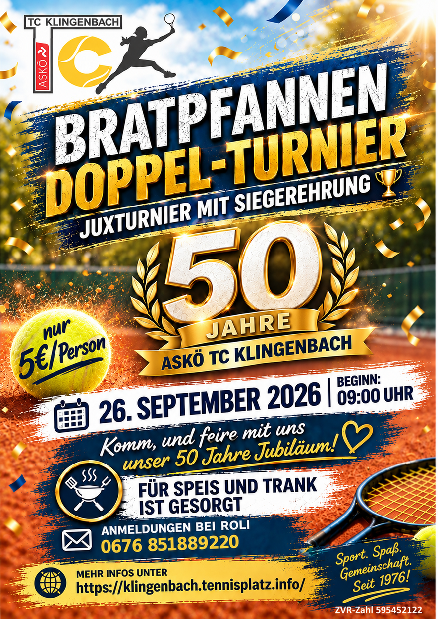 50 Jahre ASKÖ TC Klingenbach – Jubiläumsfest