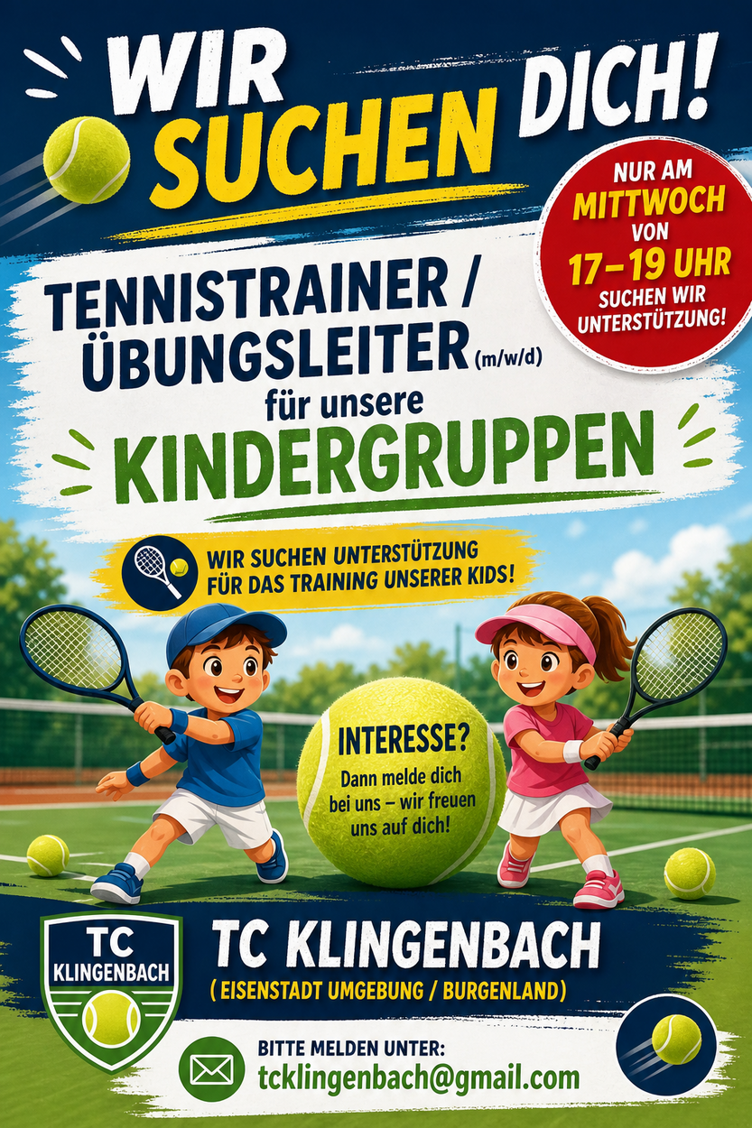 Übungsleiter / Tennislehrer gesucht